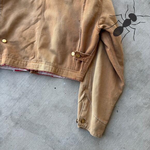 Carhartt brown cropped Detroit style work wear jacket - Picture 8 of 8